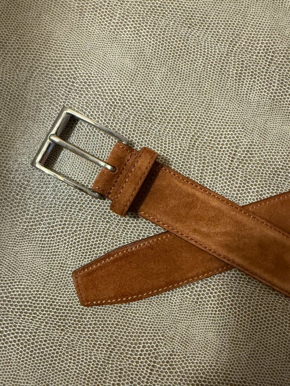 Meermin Polo suede leather belt - 40/100